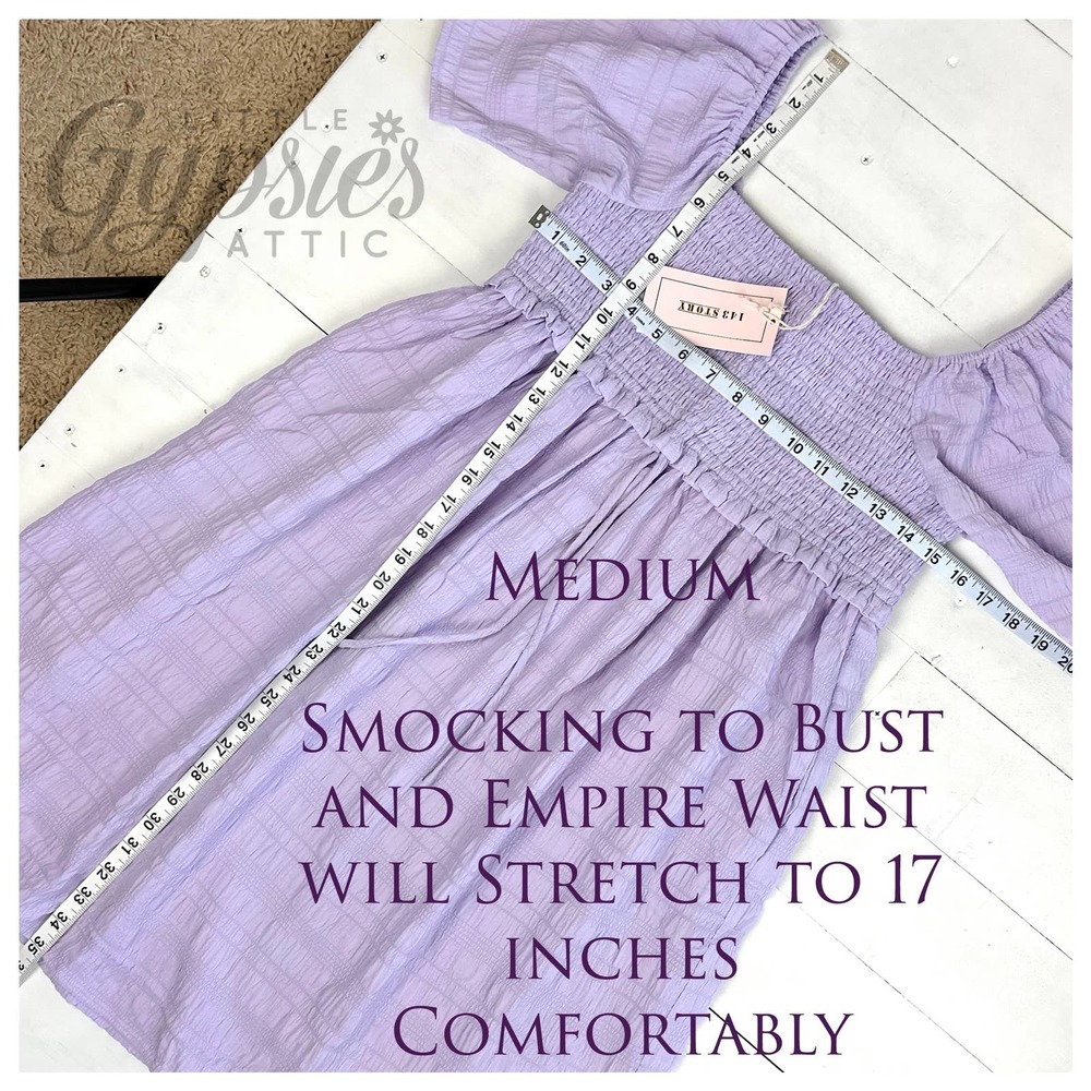 Lilac Mist Ruched Babydoll Dress - Picture 14 of 16